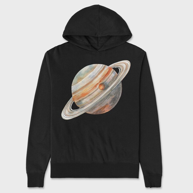 Saturn Planet, Hanorac Oversize Barbati (Unisex)