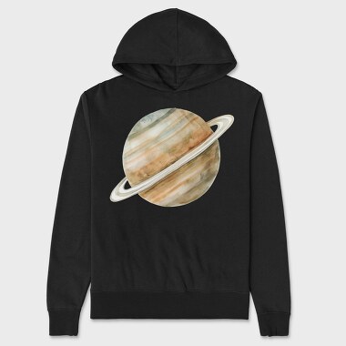 Saturn Ring Art, Hanorac Oversize Barbati (Unisex)