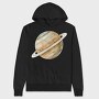 Saturn Ring Art, Hanorac Oversize Barbati (Unisex)