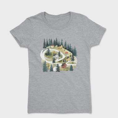 Scandinavian Cottage Night, Tricou Femei