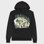 Scandinavian Cottage Night, Hanorac Oversize Barbati (Unisex)