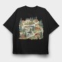 Scandinavian Serenity Nest, Tricou Oversize Barbati (Unisex)