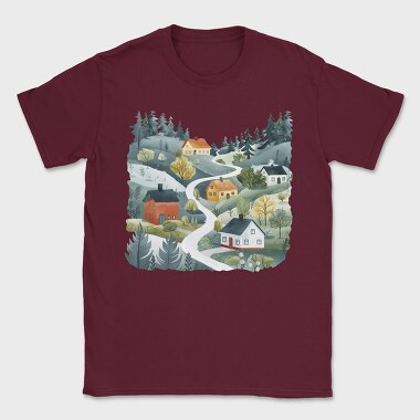 Scandinavian Village Club, Tricou Barbati (Unisex)