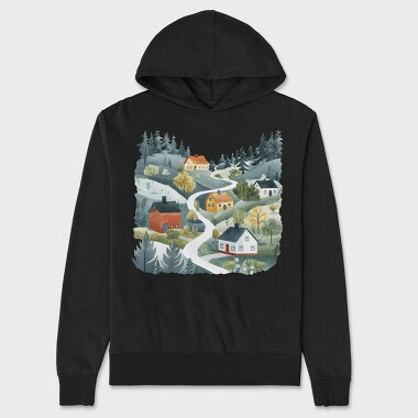 Scandinavian Village Club, Hanorac Oversize Barbati (Unisex)
