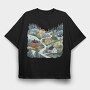 Scandinavian Village Club, Tricou Oversize Barbati (Unisex)