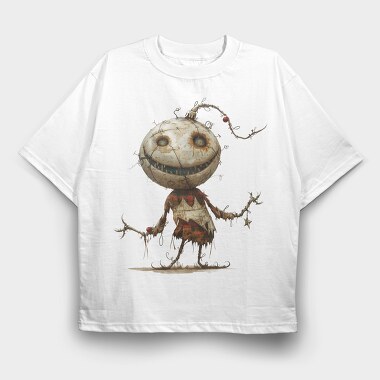 Scarecrow Christmas Garden, Tricou Oversize Barbati (Unisex)