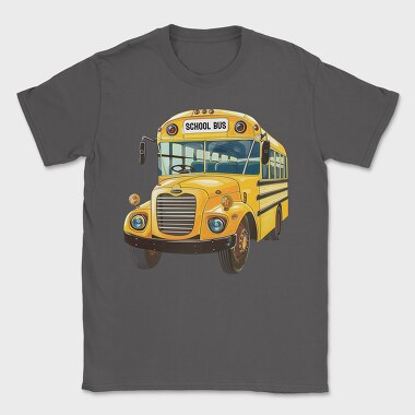 School Bus Clipart, Tricou Barbati (Unisex)
