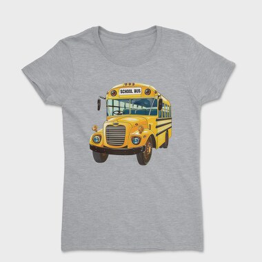 School Bus Clipart, Tricou Femei