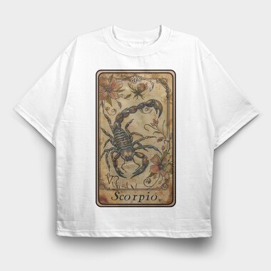 Scorpio Scorpio Card, Tricou Oversize Barbati (Unisex)