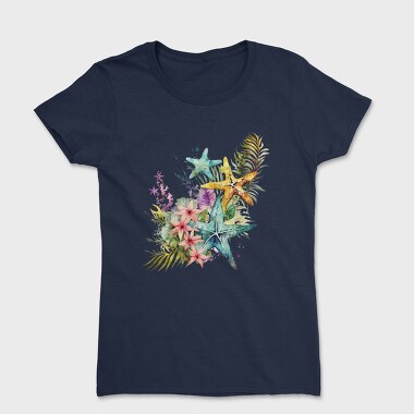 Sea Stars Flowers, Tricou Femei