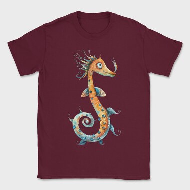 Seahorse Spiral Tail, Tricou Barbati (Unisex)
