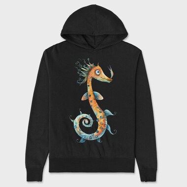 Seahorse Spiral Tail, Hanorac Oversize Barbati (Unisex)