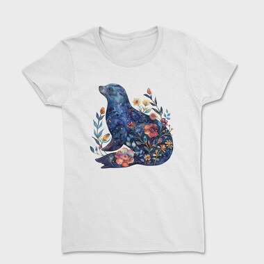 Seal Floral Night, Tricou Femei