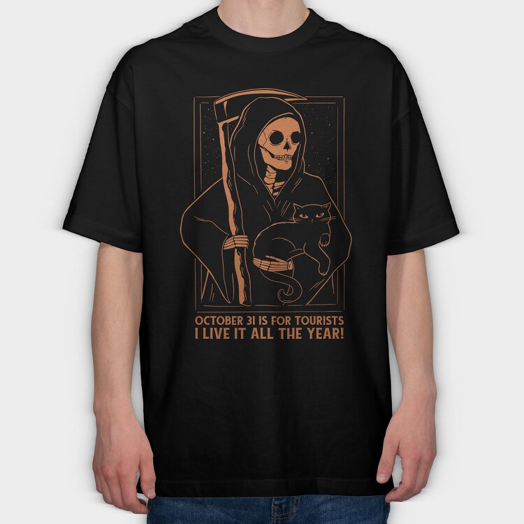 October 31 Is for Tourists, Tricou Oversize Barbati (Unisex)