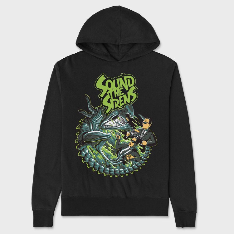 Sound The Sirens, Hanorac Oversize Barbati (Unisex)