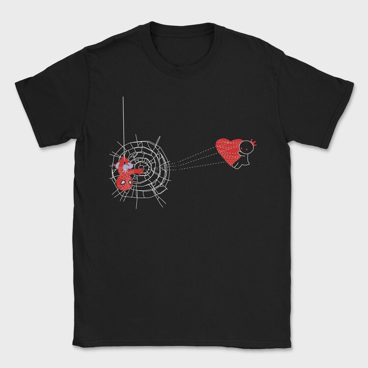 Spider Heart Love, Tricou Barbati (Unisex)