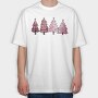 Ruby Snow Magic Trees, Tricou Oversize Barbati (Unisex)