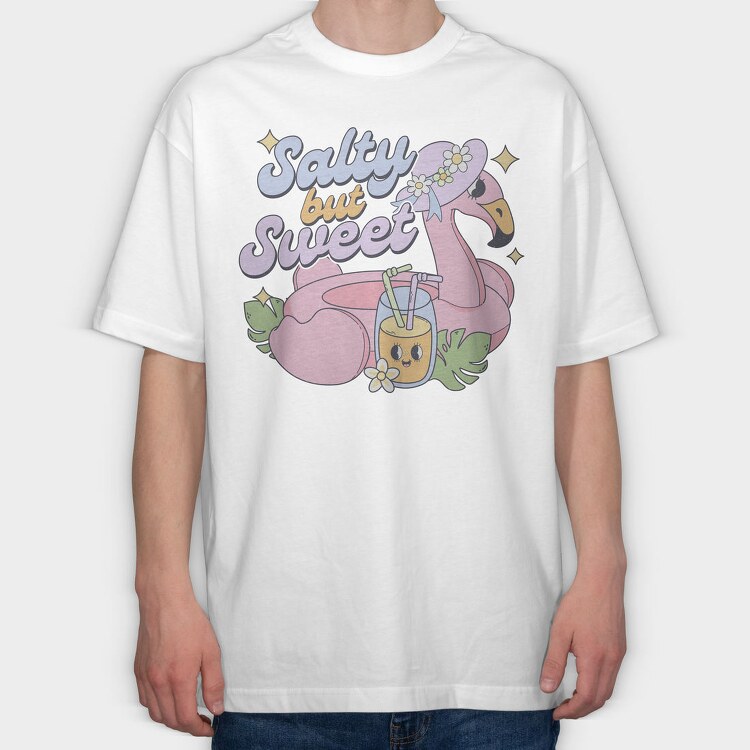 Salty But Sweet, Tricou Oversize Barbati (Unisex)