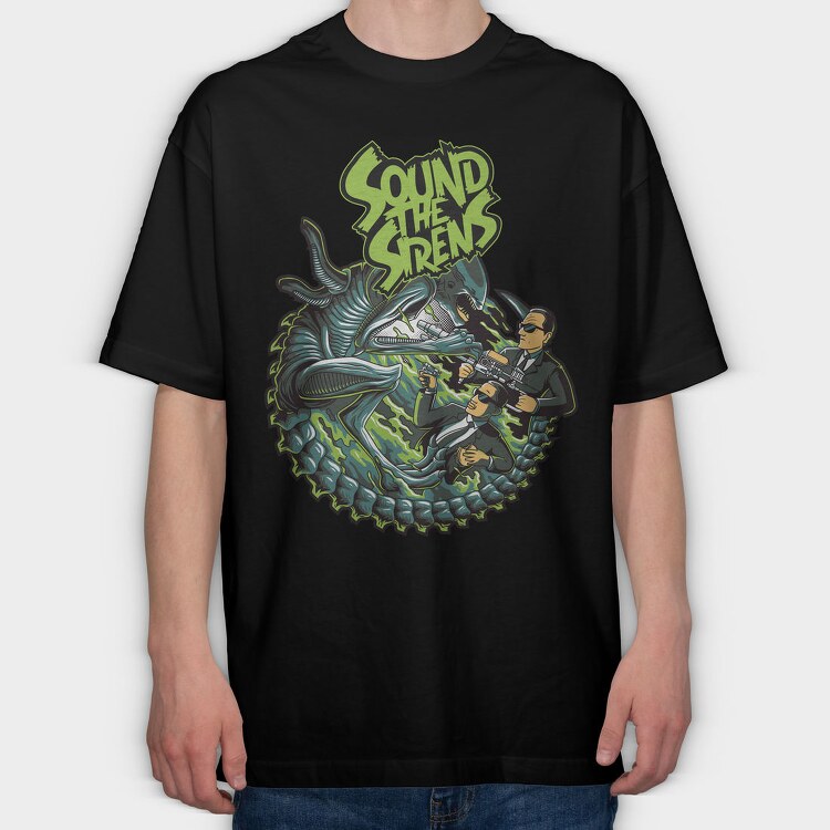 Sound The Sirens, Tricou Oversize Barbati (Unisex)