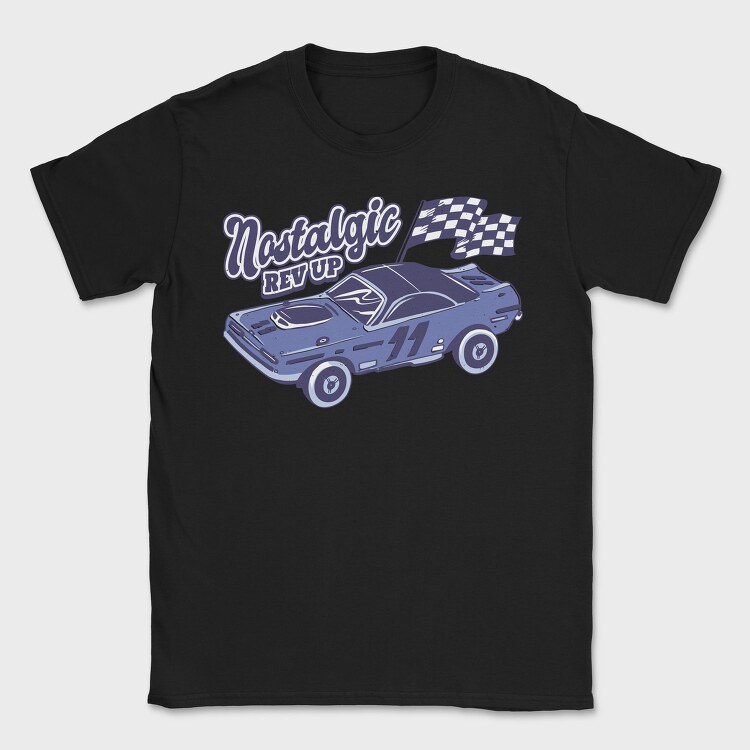 Nostalgic Rev Up, Tricou Barbati (Unisex)