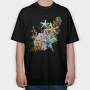 Sea Stars Flowers, Tricou Oversize Barbati (Unisex)