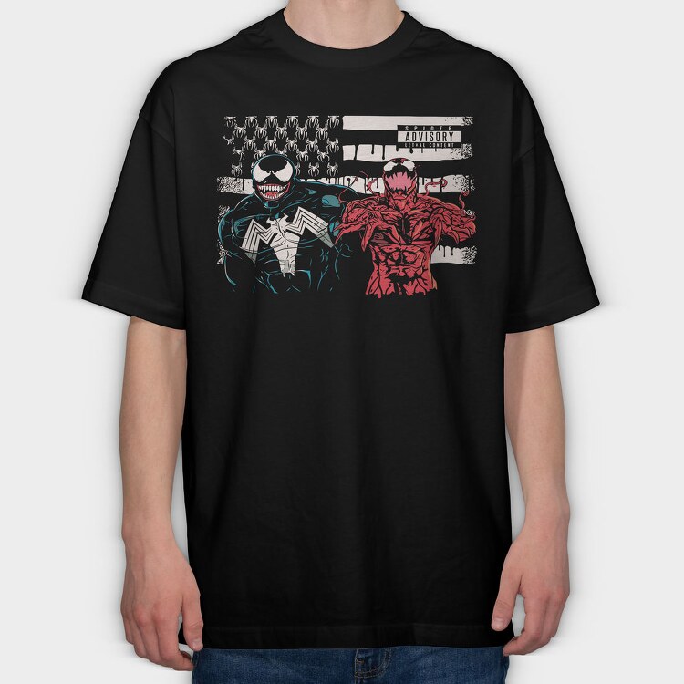 Spider Venom Battle, Tricou Oversize Barbati (Unisex)