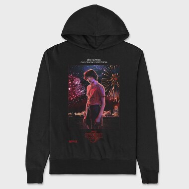Stranger Things 45, Hanorac Oversize Barbati (Unisex)
