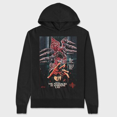 Stranger Things Eagle 07, Hanorac Oversize Barbati (Unisex)