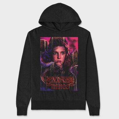 Stranger Things Eleven, Hanorac Oversize Barbati (Unisex)