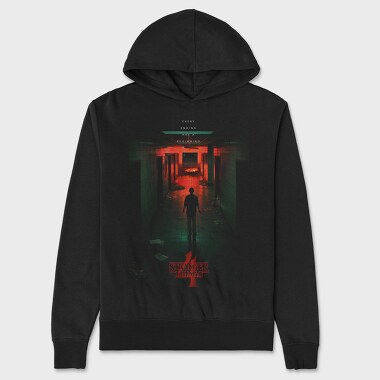Stranger Things Ending, Hanorac Oversize Barbati (Unisex)