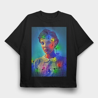 Stranger Things Glow, Tricou Oversize Barbati (Unisex)