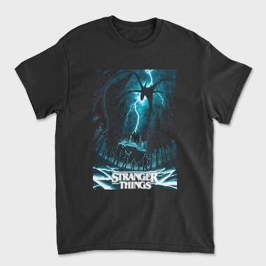 Stranger Things Halftone, Tricou Barbati (Unisex)