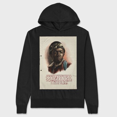 Strangerthings Halftone, Hanorac Oversize Barbati (Unisex)