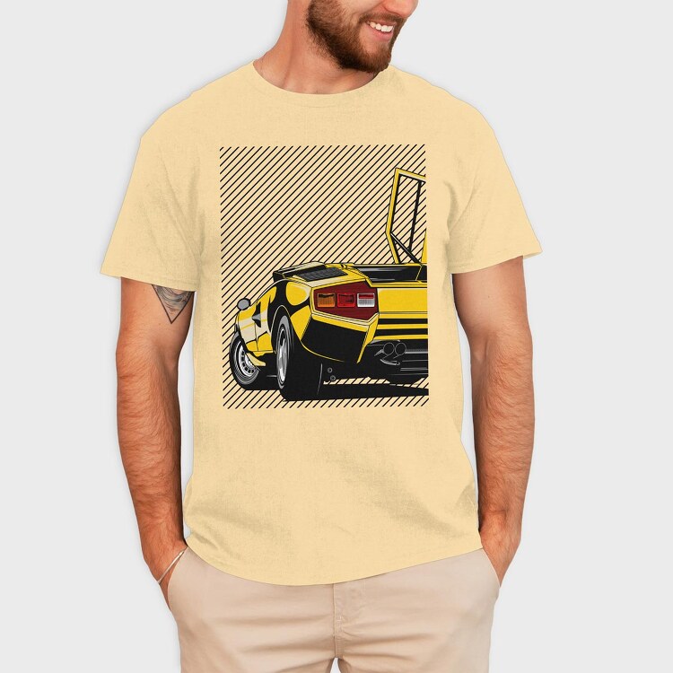 Countach, Tricou Barbati (Unisex)