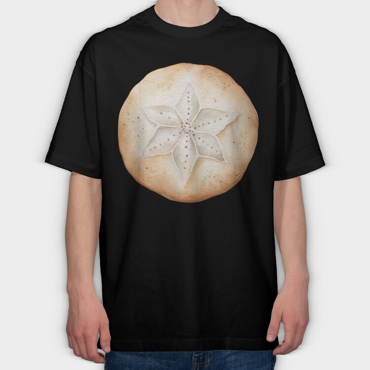 Sand Dollar Star, Tricou Oversize Barbati (Unisex)