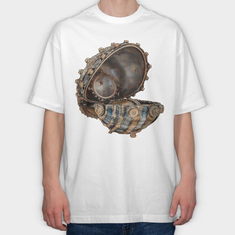 Rusty Sea Shell, Tricou Oversize Barbati (Unisex)