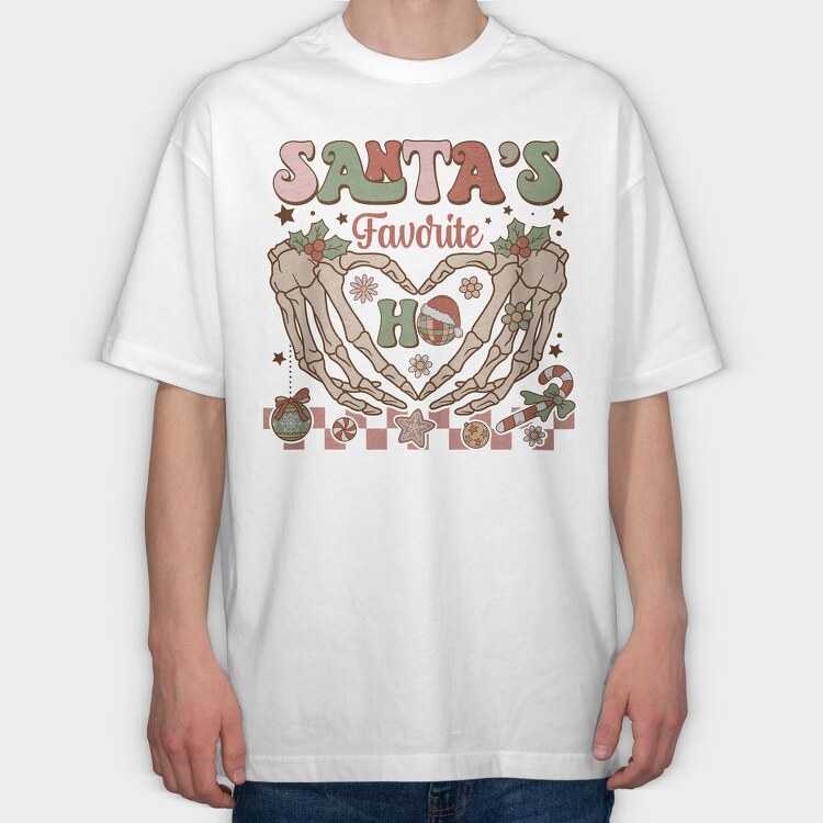 Santa S Favorite Ho, Tricou Oversize Barbati (Unisex)