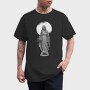 Ilustracion Estatua Con Usin, Tricou Barbati (Unisex)