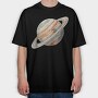 Saturn Planet, Tricou Oversize Barbati (Unisex)