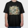 Scandinavian Serenity Nest, Tricou Oversize Barbati (Unisex)