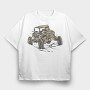 Off Road Racing, Tricou Oversize Barbati (Unisex)