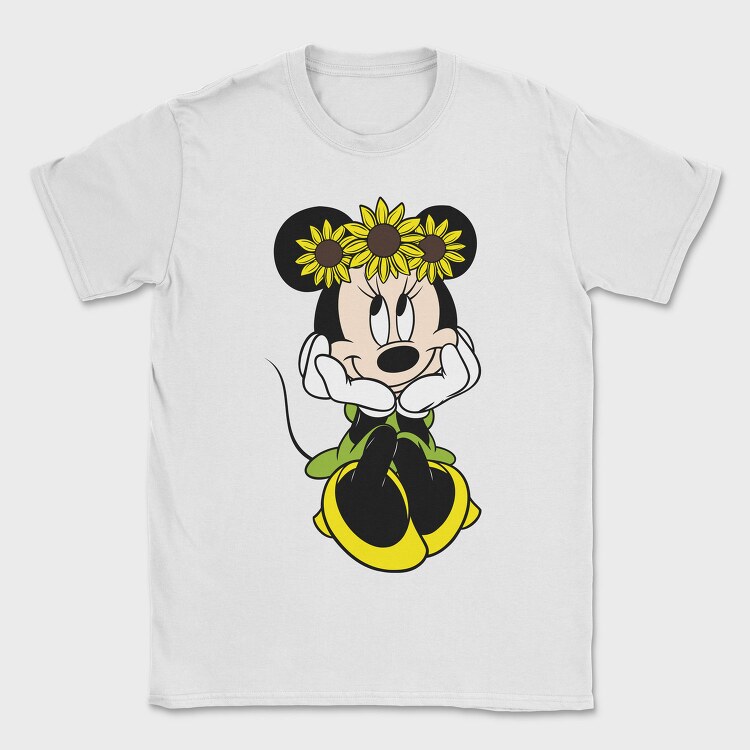 Sunflower Minnie, Tricou Barbati (Unisex)