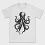 Octopus Monochrome, Tricou Barbati (Unisex)