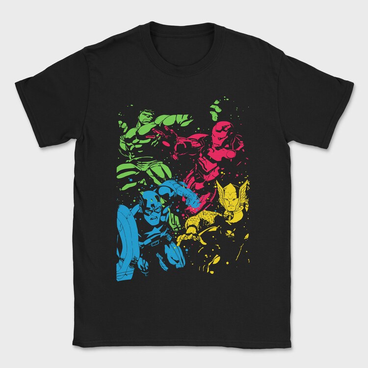 Superheroes Splash, Tricou Barbati (Unisex)