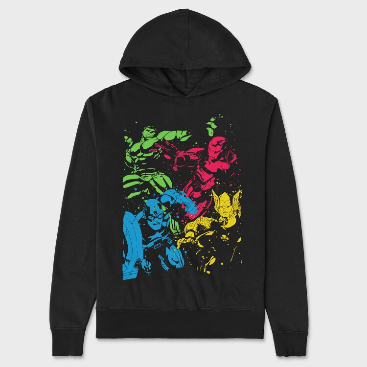 Superheroes Splash, Hanorac Oversize Barbati (Unisex)
