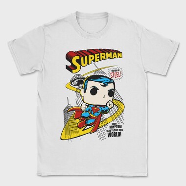 Superman Steel Save World, Tricou Barbati (Unisex)