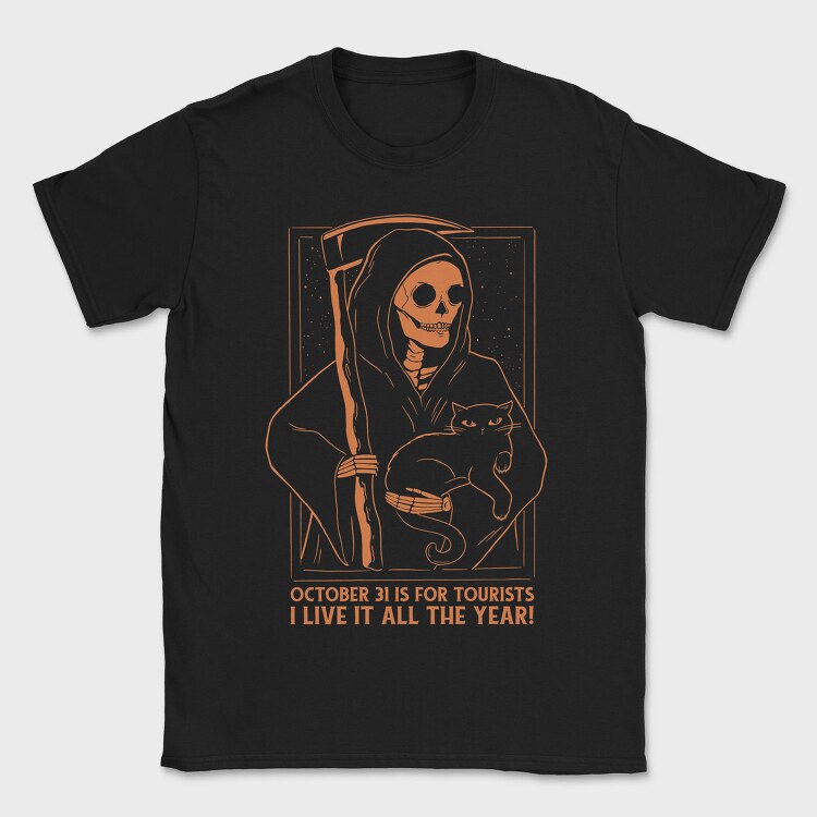 October 31 Is for Tourists, Tricou Barbati (Unisex)