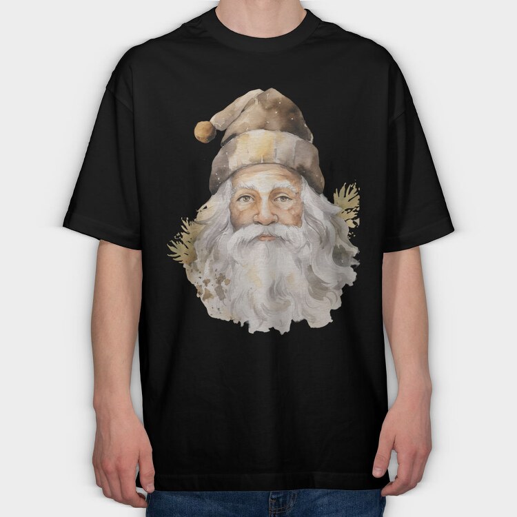 Santa Claus Hat, Tricou Oversize Barbati (Unisex)