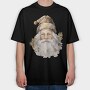 Santa Claus Hat, Tricou Oversize Barbati (Unisex)