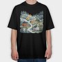 Scandinavian Village Club, Tricou Oversize Barbati (Unisex)